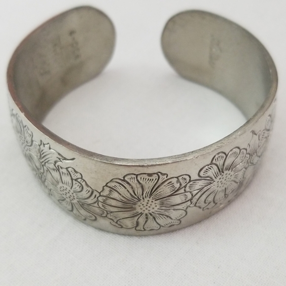 Jewelry - Vintage Kirk Stieff Pewter Cuff Bracelet